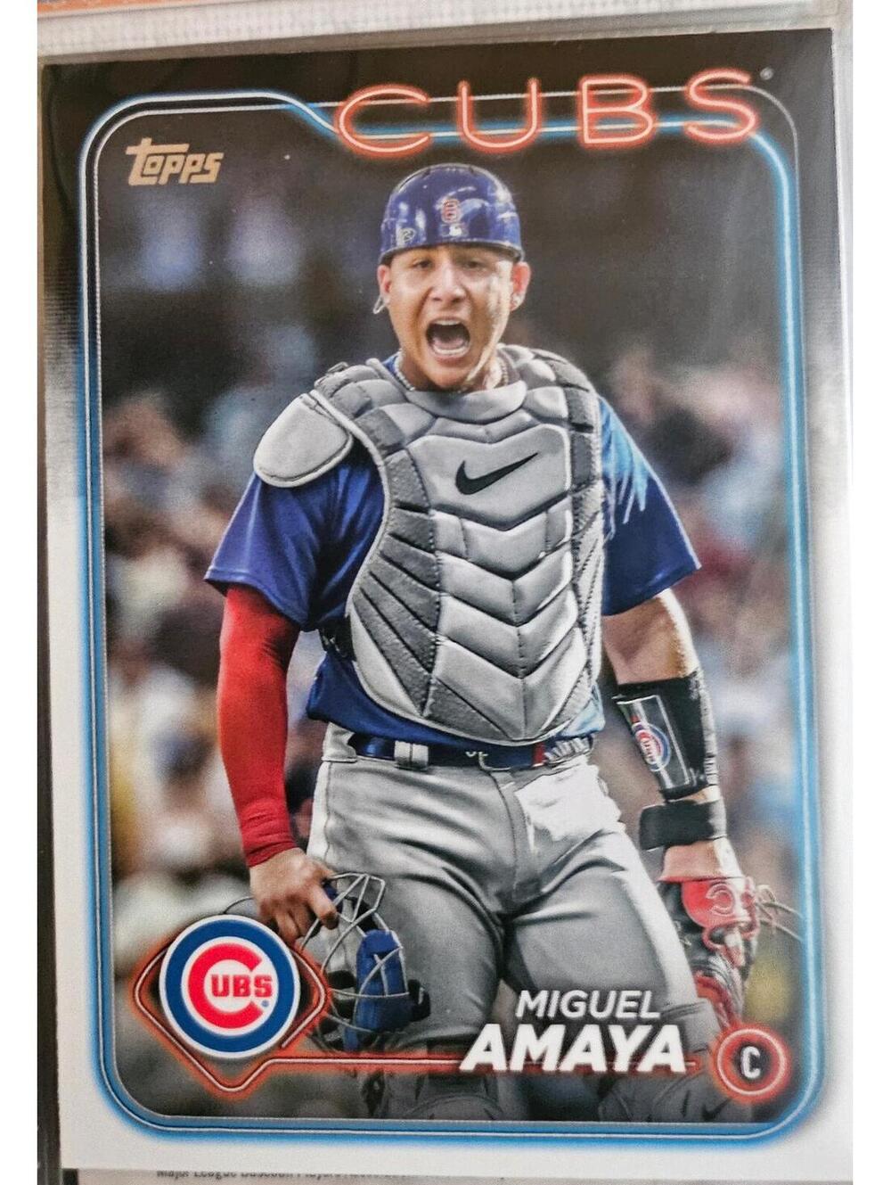 2024 Topps #319 Miguel Amaya Chicago Cubs Baseball Card